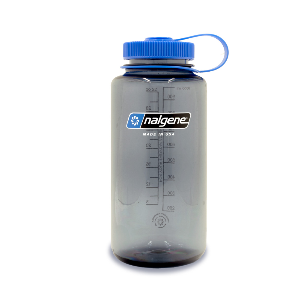 Trinkflasche | 1L | Widemouth | Blau/Grau | Nalgene