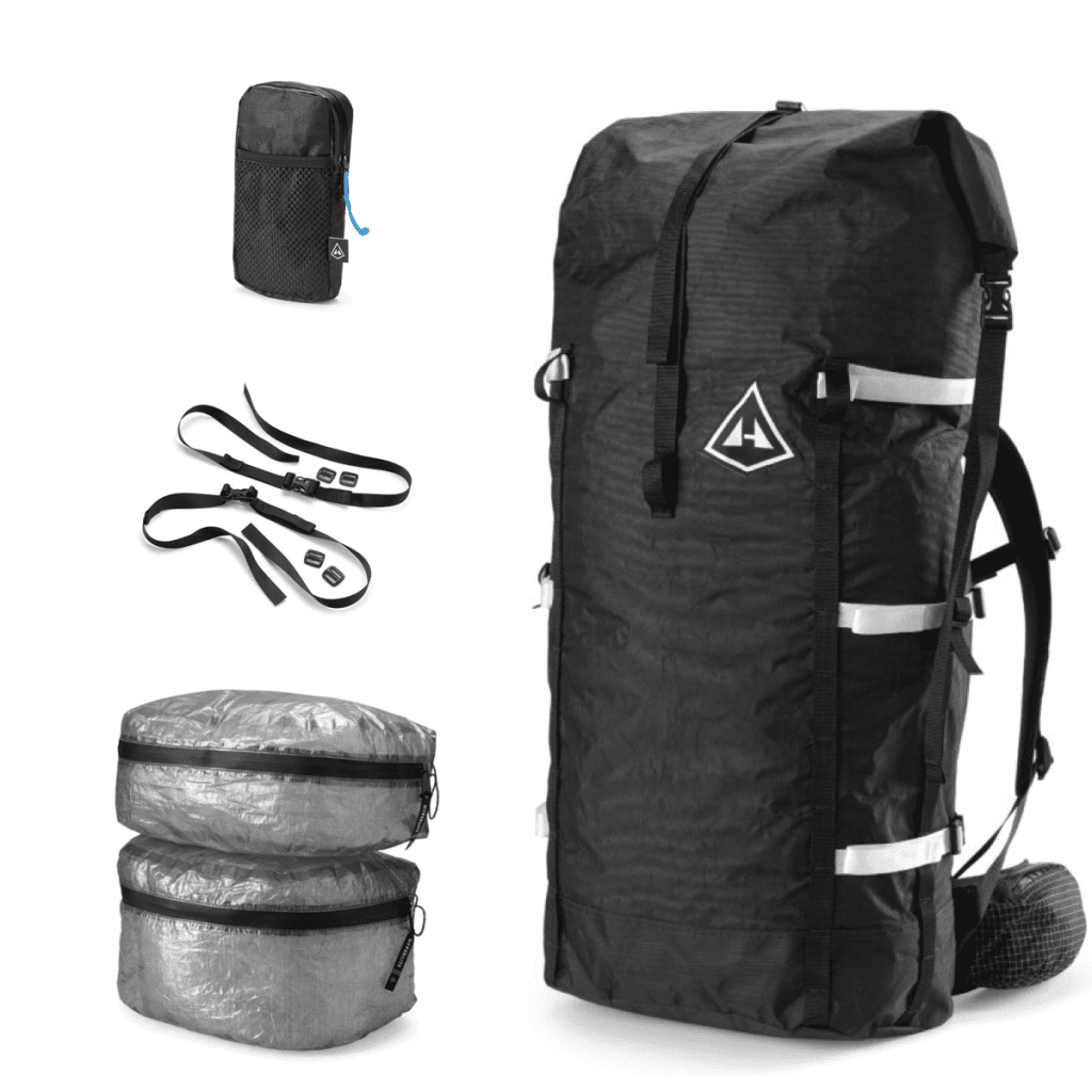 Porter 70 Set | schwarz | mit Zubehör | Hyperlite Mountain Gear